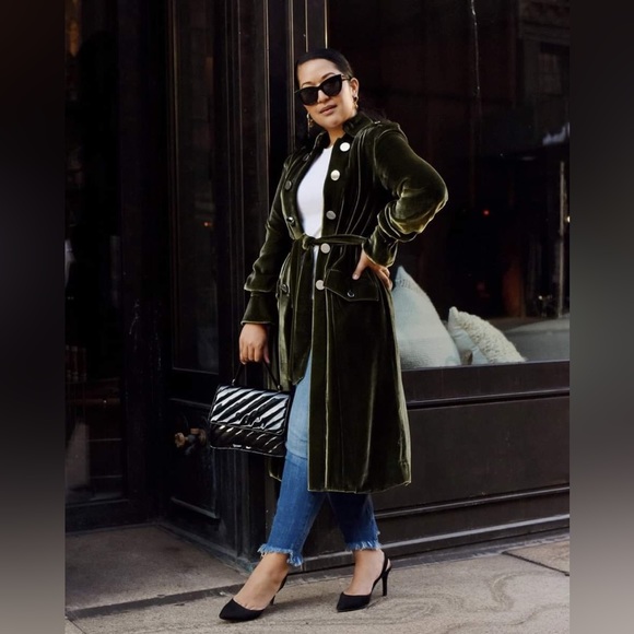 yona new york Jackets & Blazers - Yona new york trench coat velvet